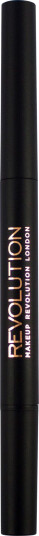 Makeup Revolution Duo Brow Pencil Dark Brown Makeup Revolution Duo Brow Pencil Dark Brown
