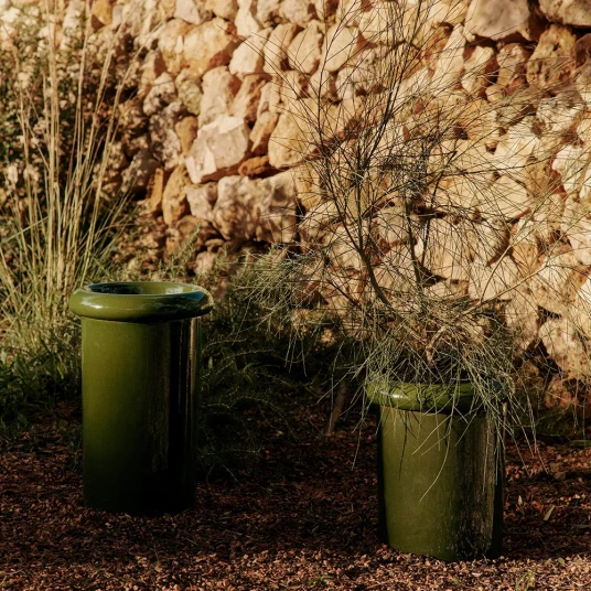 Ferm Living Rollo Blomsterpotte H46 cm Moss Green