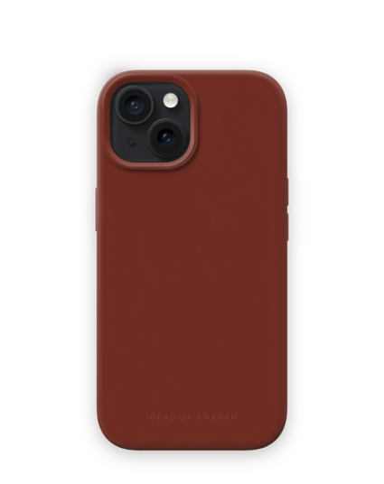 iDeal Of Sweden iPhone 15 Silicone Deksel - MagSafe Kompatibel - Dark Amber
