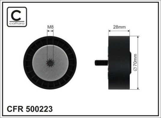 CAFFARO 500223 Løpehjul, vifterem