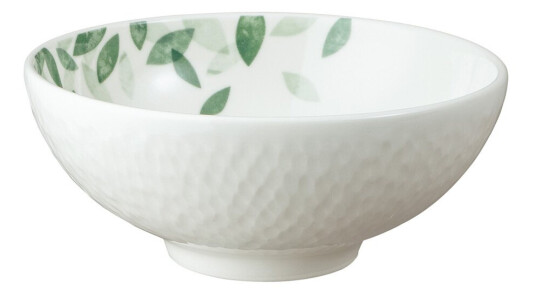 Denby   Greenhouse skål 14 cm hvit/grønn