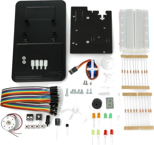 Oppfinnersett for Arduino, startpakke med 25 komponenter og 10 prosjekter