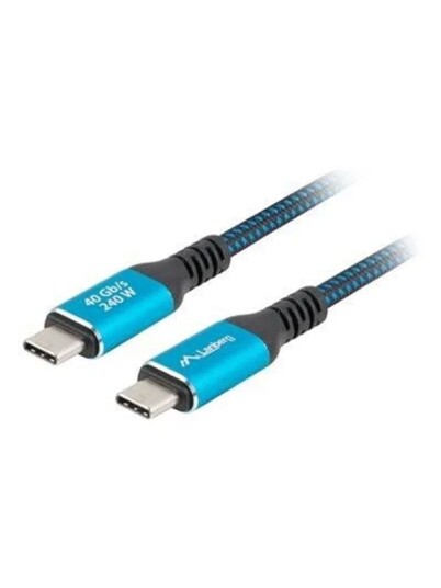 Lanberg USB C to USB C Cable CA CMCM 44CU 0005 BK Lanberg USB C to USB C Cable CA CMCM 44CU 0005 BK