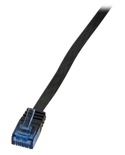 Logilink Koblingskabel Rj-45 Hann Til Rj-45 Hann 1 M Utp Cat 5E Formstøpt Flat Svart