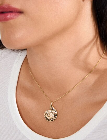 Pilgrim Haze Necklace Gold Plated   Gold   ONE SIZE