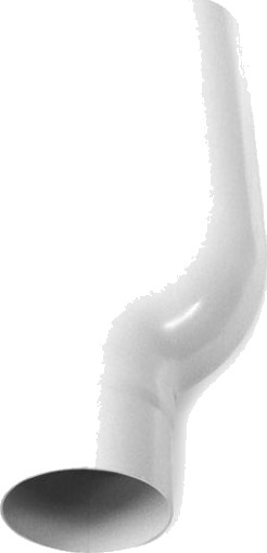 Plastmo nedløpsrør Ø110mm hvit white 110 mm x 330 mm