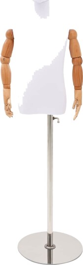 vidaXL Justerbar 120-150 cm Mannequin med Base Unisex PP Hvit vidaXL Justerbar 120-150 cm Mannequin med Base Unisex PP Hvit