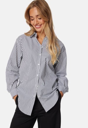 Object Collectors Item Objtutta Lo L/S Shirt White/Stripes Black 38 Object Collectors Item Objtutta Lo L/S Shirt White/Stripes Black 38