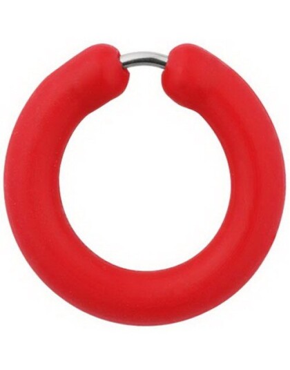 Silikon Red Circle Fake Piercing