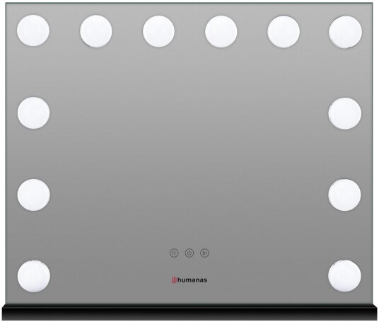 Humanas HS-HM02 Sminkespeil med LED-lys - Svart