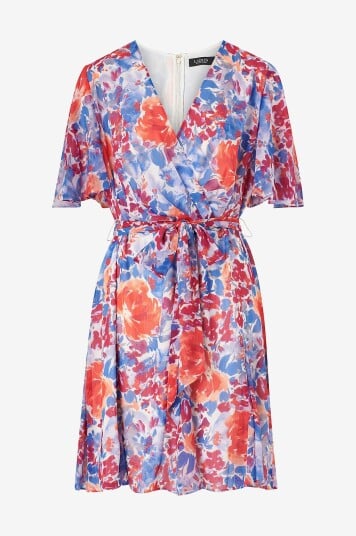 Lauren Ralph Lauren Curve Kjole Day Flerfarget Lauren Ralph Lauren Curve Kjole Day Flerfarget