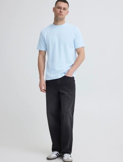 Blend Bheswin Tee S/S Blue L Blend Bheswin Tee S/S Blue L