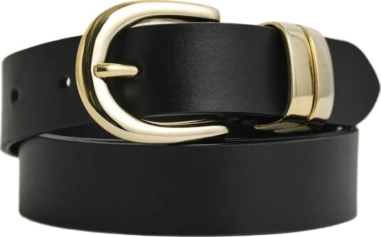 Gant Chunky Keeper Leather Belt Black 100