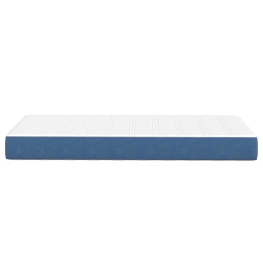 Sengemadrass med madrass Blå 90 x 190 cm stoff