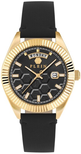 Philipp Plein Herreklokke PWPVA0224 Superlatives Sort/Lær Ø42 mm