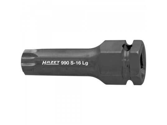 Hazet 990S 1/2" Kraftpipe med 1 Hode, Svart, 75 mm Hazet 990S 1/2" Kraftpipe med 1 Hode, Svart, 75 mm