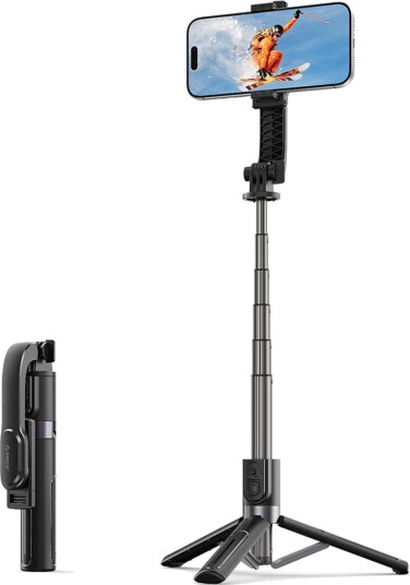 Orico Selfie-Stativ Spv90 I Aluminium Mini-Tripod Med Bluetooth, 360° Rotasjon - Svart Orico Selfie-Stativ Spv90 I Aluminium Mini-Tripod Med Bluetooth, 360° Rotasjon - Svart