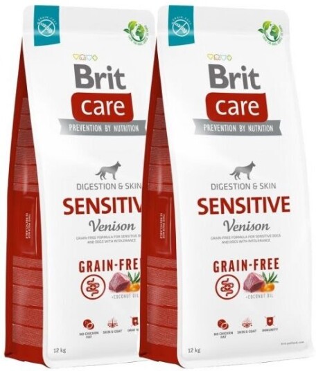 Brit Care Dog Adult Sensitive Grain Free Venison 2x12 kg