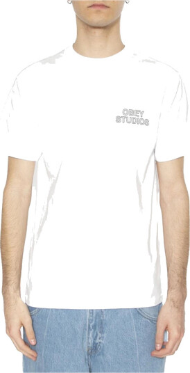 Obey Herre Topper Hvit L,