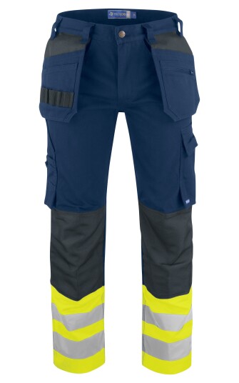 ProJob 6530 Arbeidsbukse En Iso 20471 Kl 1 Yellow/Navy D100