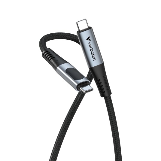 Verbatim USB-C Kabel 240W 40Gbps 1.2m Pleddelning Verbatim USB-C Kabel 240W 40Gbps 1.2m Pleddelning