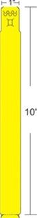 ZEBRA Z-BAND FUN 25X254MM 350 BANDS/ROLL YELLOW BOX OF 4 SUPL