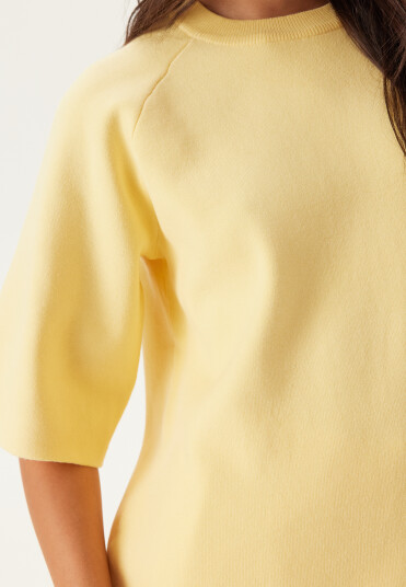 Object Objreynard 2/4 Knit Pullover Noos Yellow S Object Objreynard 2/4 Knit Pullover Noos Yellow S