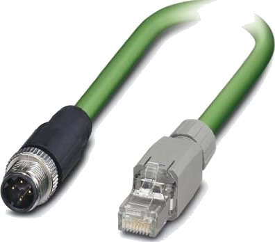 Phoenix Contact M12 RJ45 Cat5e SF/UTP 3m grønn 1403496 PHO1403496