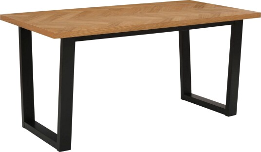 Pozzo Spisebord 140 cm - Natur/Svart