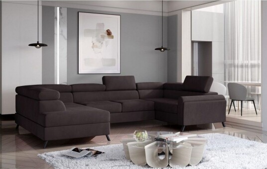Seksjon Eltap Escada 336x200x92 cm Monolith 29 Mørk Brun Venstre
