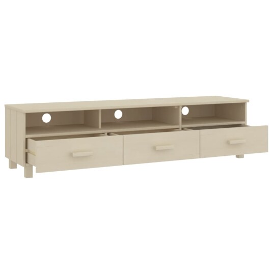vidaXL TV-benk HAMAR honningbrun 158x40x40 cm heltre furu vidaXL TV-benk HAMAR honningbrun 158x40x40 cm heltre furu