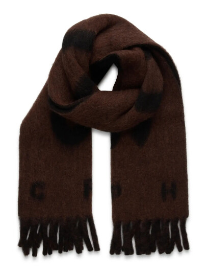 Copenhagen Studios Cph Shawl 13 Wool Mix Chocolate - Brown - ONE SIZE