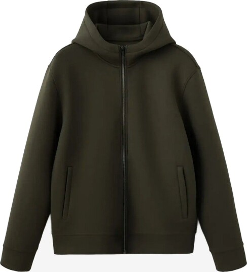 Mango Thermolite® Neoprene-Effect Sweatshirt BEIGE KHAKI S