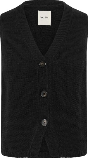 Part Two Sylvapw Waistcoat   Black   S