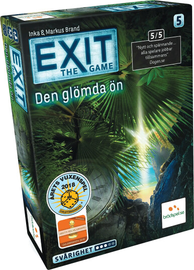 Spilbræt Exit 5: Den Glömda Ön (Se) - Multi/patterned - ONE SIZE