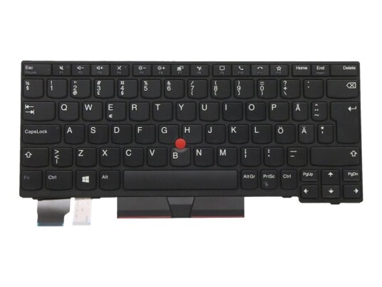 Primax - Erstatningstastatur For Bærbar Pc - Med Trackpoint, Ultranav - Qwerty - Svensk/Finsk - Svart - Fru - For Thinkpad L13 Gen 2  L13 Yoga Gen 2  X13 Gen 1