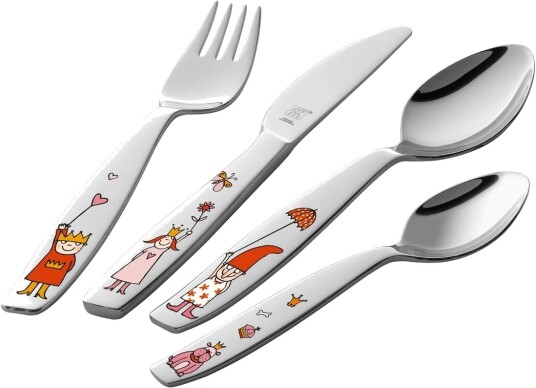 Zwilling Twin kids barnebestikksett 4 deler Emelie prinsesse Zwilling Twin kids barnebestikksett 4 deler Emelie prinsesse