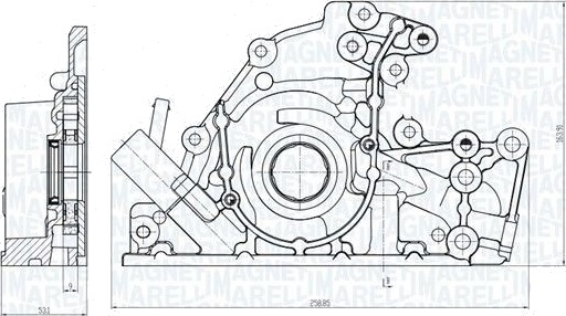 MAGNETI MARELLI 351516000086 Oljepumpe