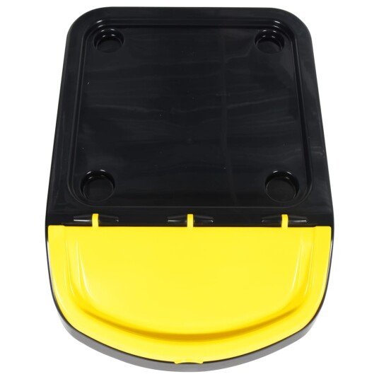 vidaXL Stablebare avfallsbeholdere med lokk 3 stk svart PP 120 L