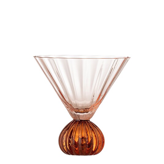 Bloomingville Taurin Cocktail Glass Pink 300 ML Bloomingville Taurin Cocktail Glass Pink 300 ML