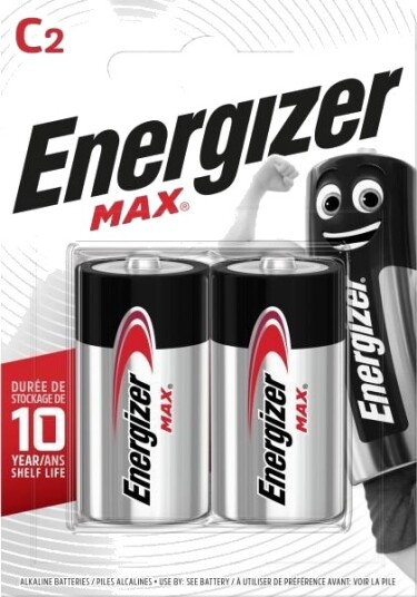 Energizer Max E93 Alkalisk C Batteri 1,5 V 2-pakning
