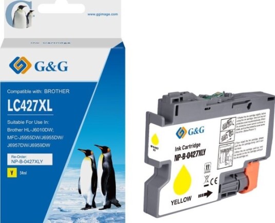 G&G G&G Blekkkompatibel Blekk / Blekk Med Lc-427Xly Np-B-0427Xly Gul G&G G&G Blekkkompatibel Blekk / Blekk Med Lc-427Xly Np-B-0427Xly Gul