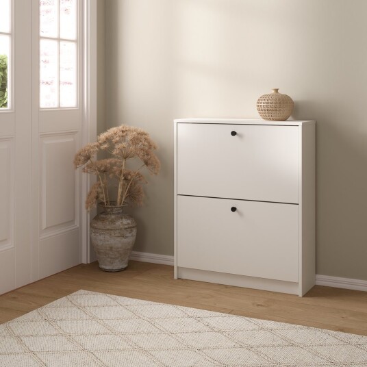 LIND FIORA SKOSKAP HVIT 2 DØRER 70X24X85 LIND FIORA SKOSKAP HVIT 2 DØRER 70X24X85