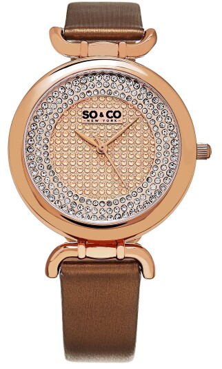 So & Co New York Dameklokke 5264.3 SoHo Rosegullfarget/Sateng