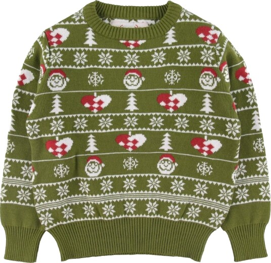 Jule Sweaters Genser   Den stilige Julesweater   Grønn   Jule Sweater   1 år 80   Genser