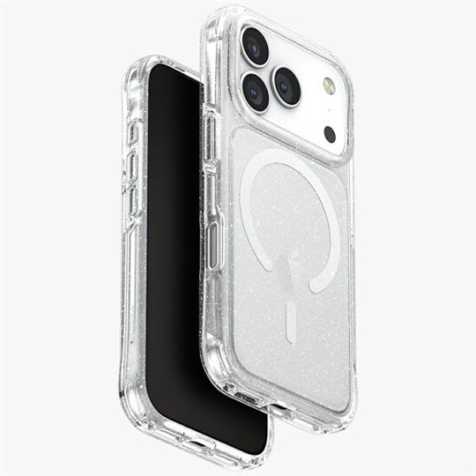 Uniq LifePro Xtreme Magclick Deksel for iPhone 17 Pro - Gjennomsiktig Glitter