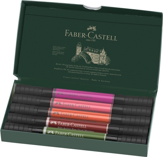 Faber-Castell India ink PAP Dual Marker flowers 5 pcs 162007 Faber-Castell India ink PAP Dual Marker flowers 5 pcs 162007
