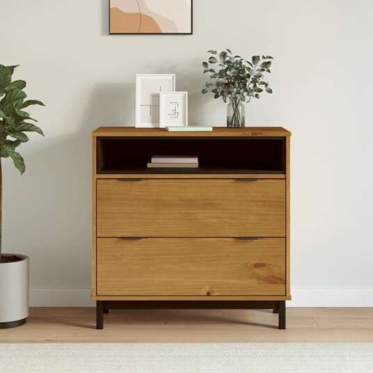 vidaXL Kommode FLAM 80x40x80 cm heltre furu vidaXL Kommode FLAM 80x40x80 cm heltre furu