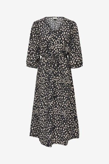 JDY - Kjole jdyTroya Life 3/4 Midi Dress Wvn DI - Svart