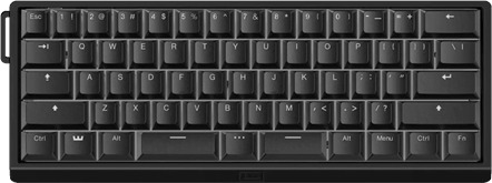 Wooting 60HE v2 US ANSI Split Aluminum Uten numpad Engelsk USA Svart Wooting 60HE v2 US ANSI Split Aluminum Uten numpad Engelsk USA Svart